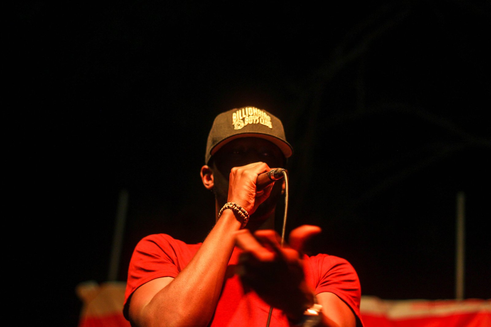 Performer on stage at Ghana's Sabolai Radio Music Festival, illustrative image for African creative production and storytelling