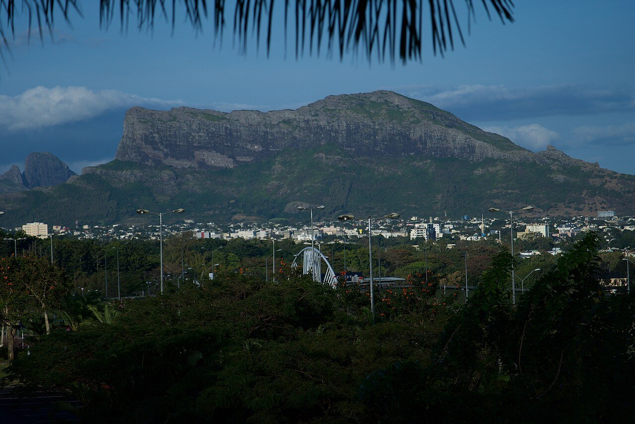 Illustrative aerial view of Port Louis, Mauritius.