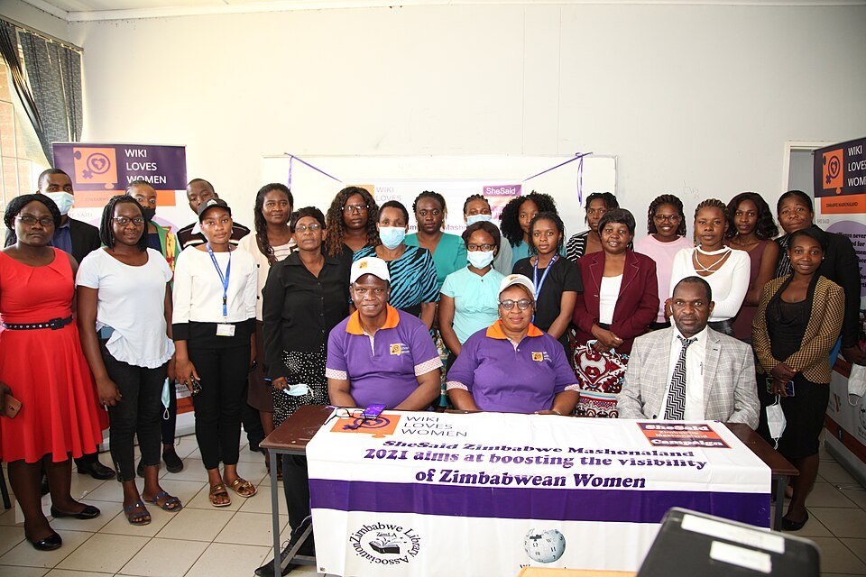 Participants at a Zimbabwe training session, illustrating technical and vocational skills development